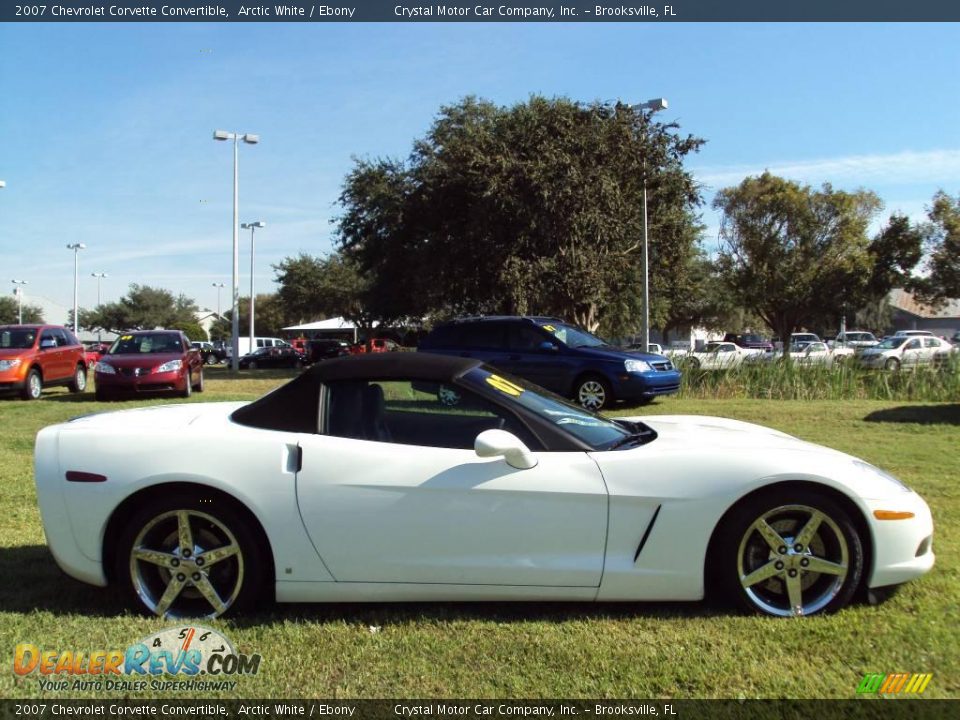 2007 Chevrolet Corvette Convertible Arctic White / Ebony Photo #8