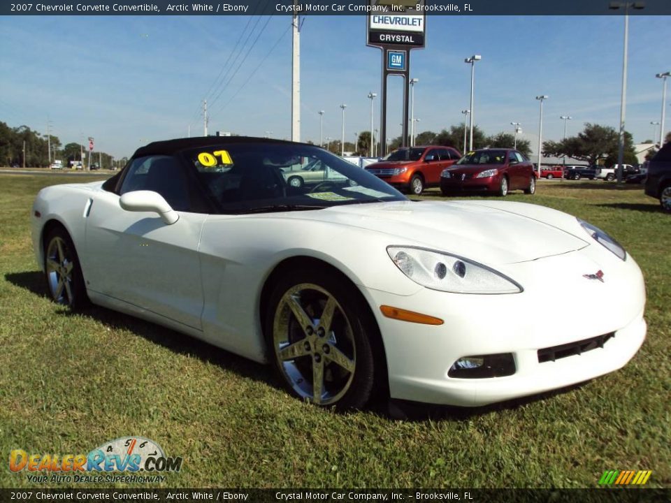2007 Chevrolet Corvette Convertible Arctic White / Ebony Photo #9