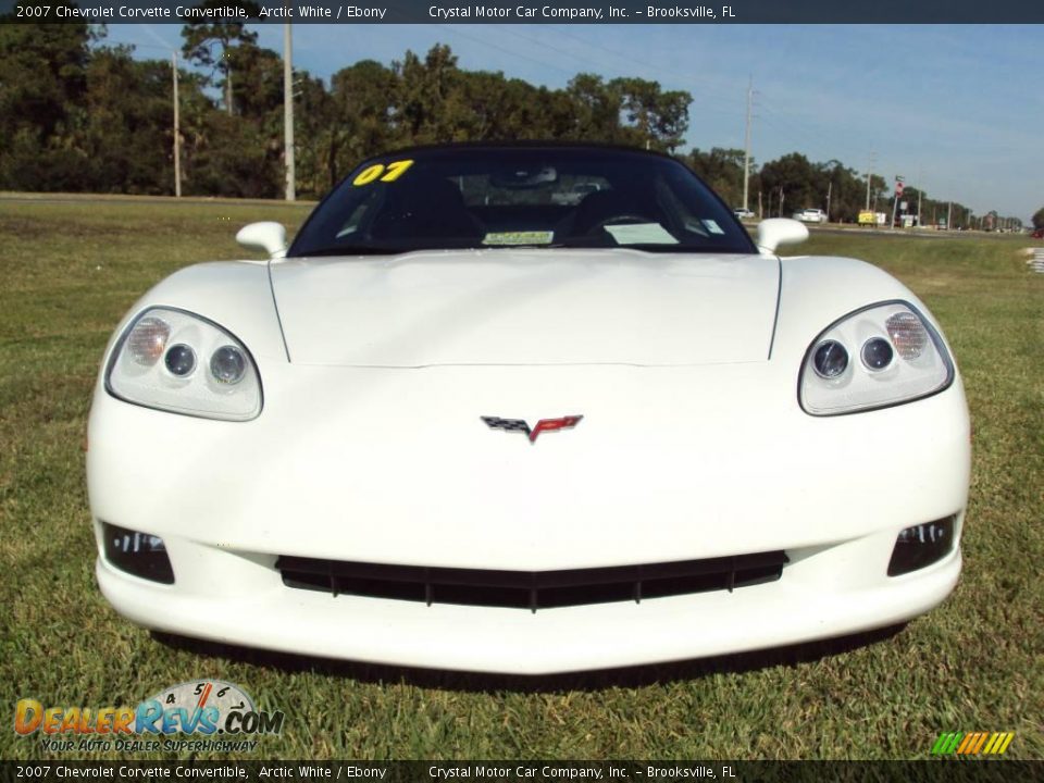 2007 Chevrolet Corvette Convertible Arctic White / Ebony Photo #11
