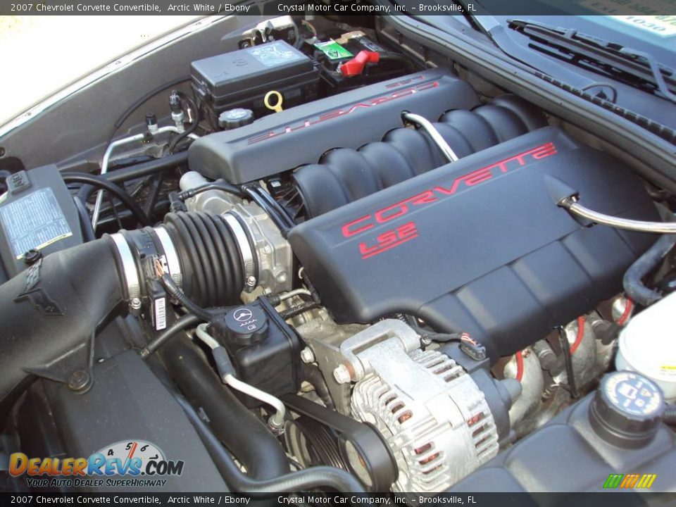 2007 Chevrolet Corvette Convertible Arctic White / Ebony Photo #15
