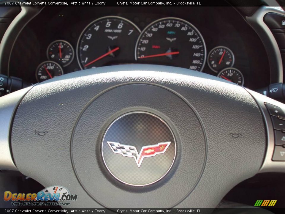 2007 Chevrolet Corvette Convertible Arctic White / Ebony Photo #20
