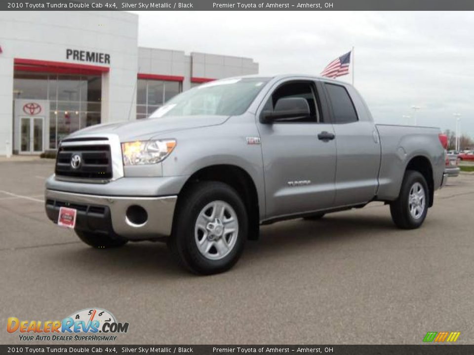 2010 Toyota Tundra Double Cab 4x4 Silver Sky Metallic / Black Photo #1