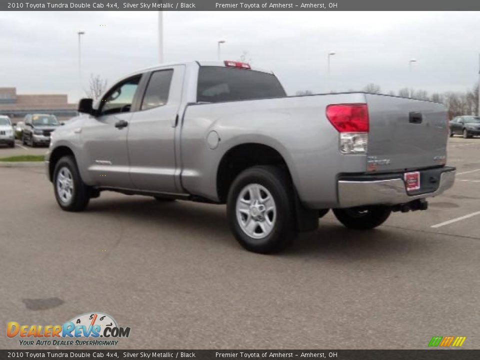 2010 Toyota Tundra Double Cab 4x4 Silver Sky Metallic / Black Photo #3