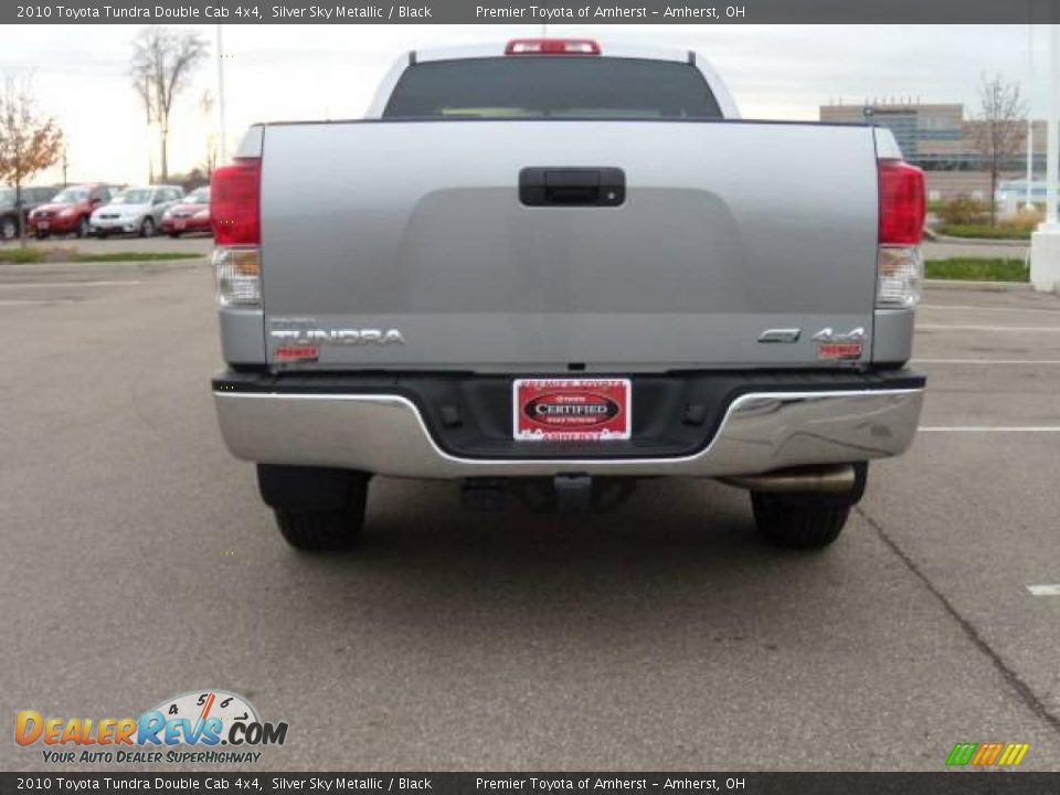 2010 Toyota Tundra Double Cab 4x4 Silver Sky Metallic / Black Photo #4