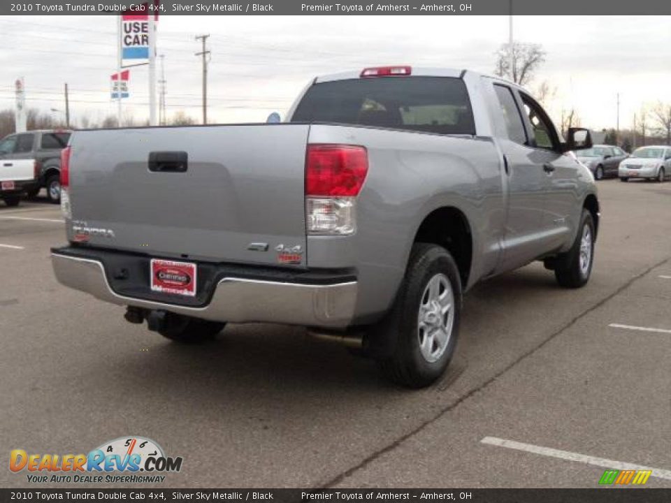 2010 Toyota Tundra Double Cab 4x4 Silver Sky Metallic / Black Photo #5