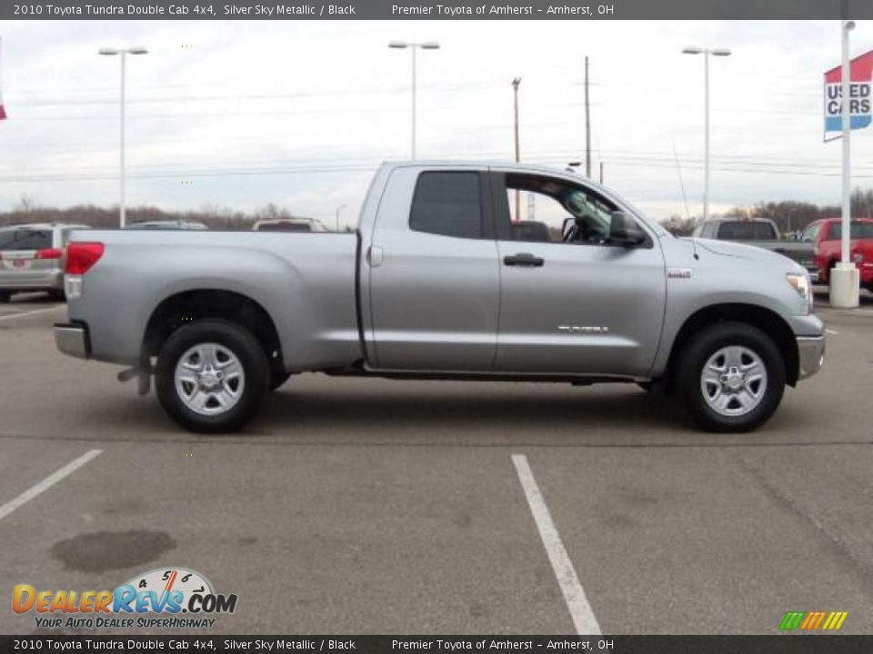 2010 Toyota Tundra Double Cab 4x4 Silver Sky Metallic / Black Photo #6