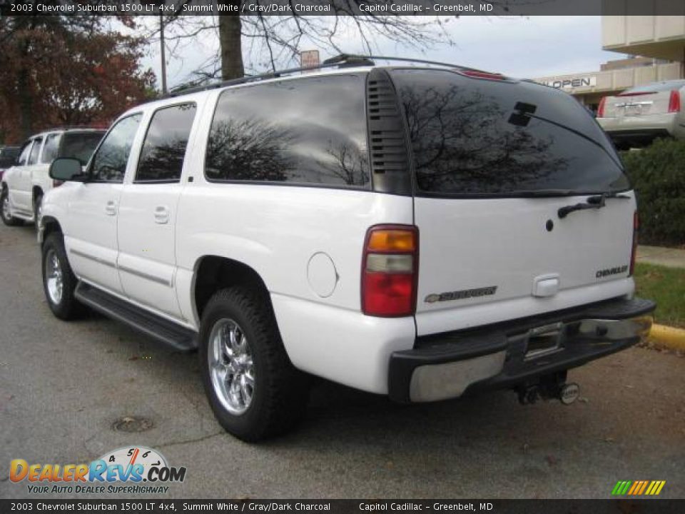 2003 Chevrolet Suburban 1500 LT 4x4 Summit White / Gray/Dark Charcoal Photo #2