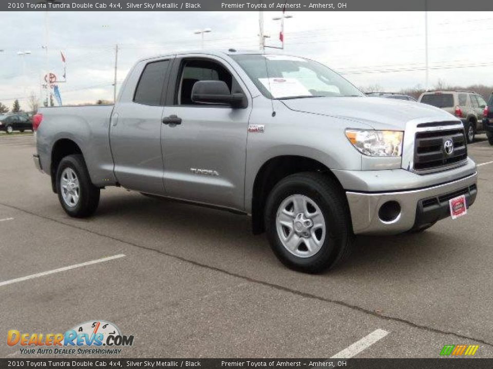 2010 Toyota Tundra Double Cab 4x4 Silver Sky Metallic / Black Photo #7