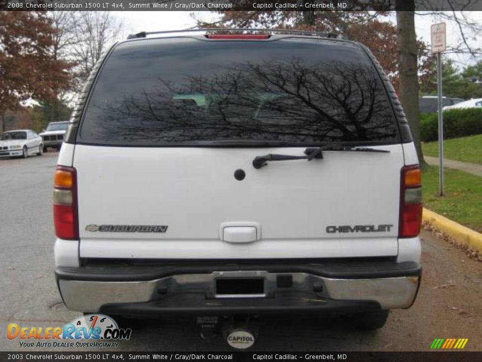 2003 Chevrolet Suburban 1500 LT 4x4 Summit White / Gray/Dark Charcoal Photo #3
