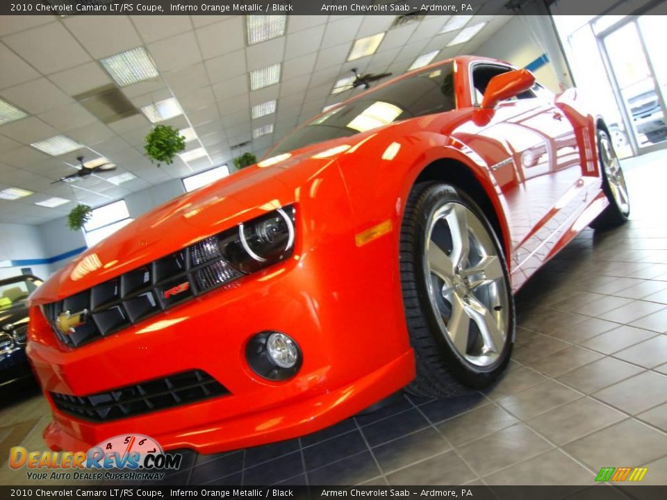 2010 Chevrolet Camaro LT/RS Coupe Inferno Orange Metallic / Black Photo #2