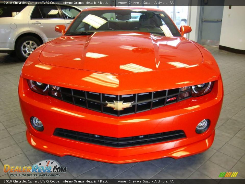 2010 Chevrolet Camaro LT/RS Coupe Inferno Orange Metallic / Black Photo #3