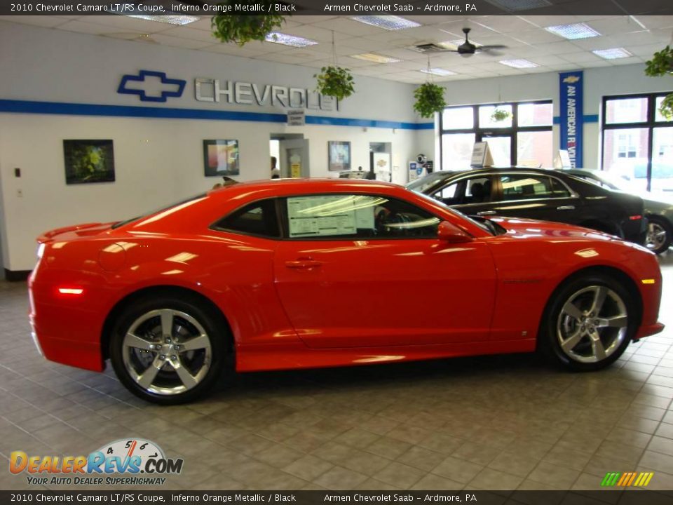 2010 Chevrolet Camaro LT/RS Coupe Inferno Orange Metallic / Black Photo #5