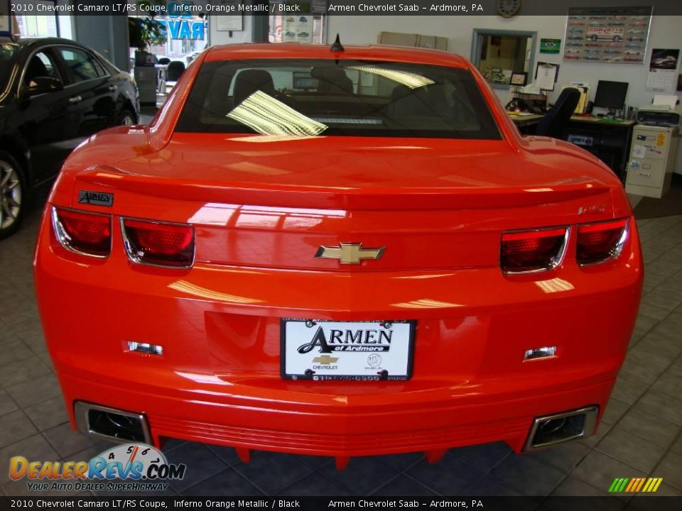 2010 Chevrolet Camaro LT/RS Coupe Inferno Orange Metallic / Black Photo #6