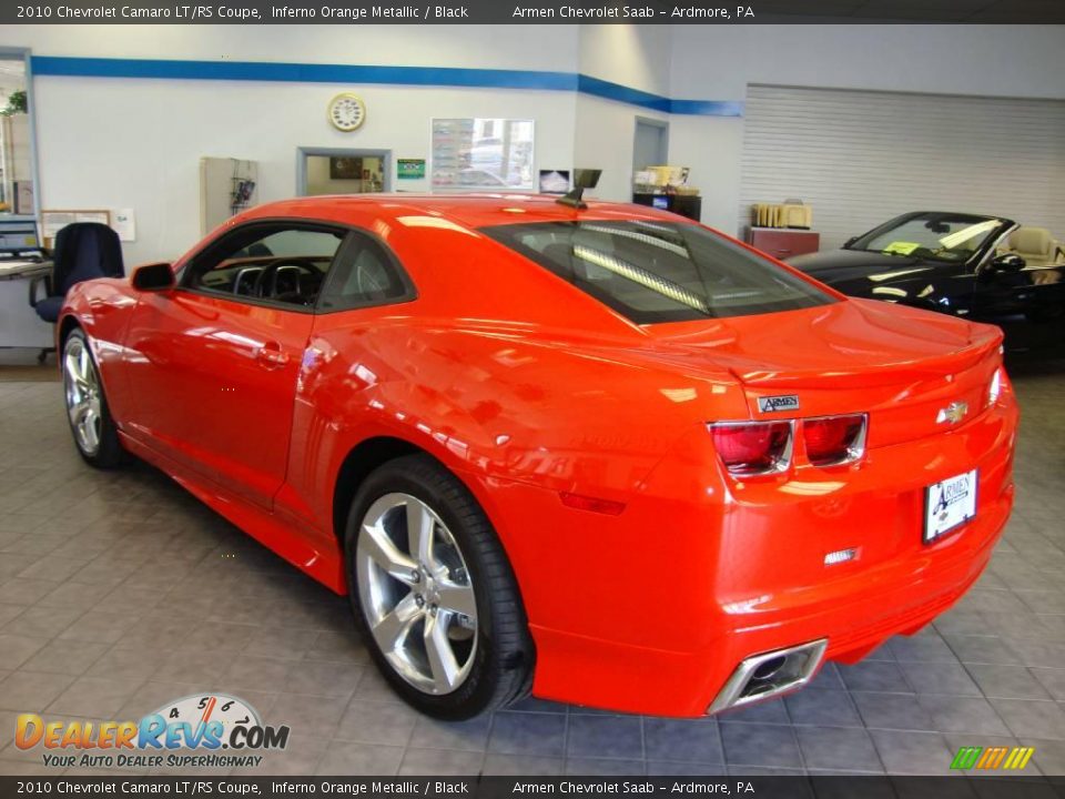 2010 Chevrolet Camaro LT/RS Coupe Inferno Orange Metallic / Black Photo #7