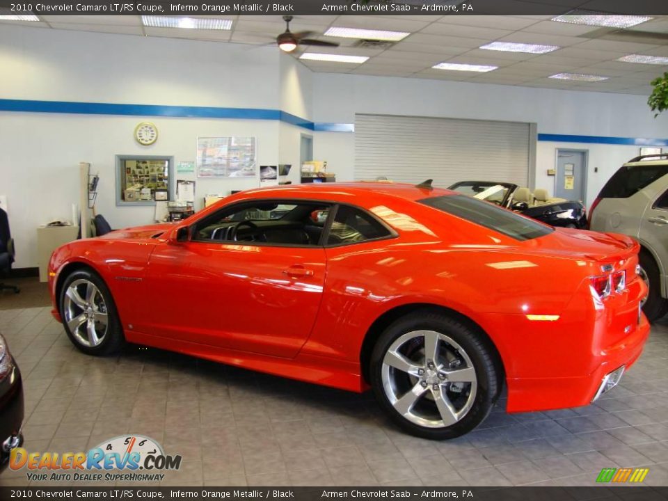 2010 Chevrolet Camaro LT/RS Coupe Inferno Orange Metallic / Black Photo #8