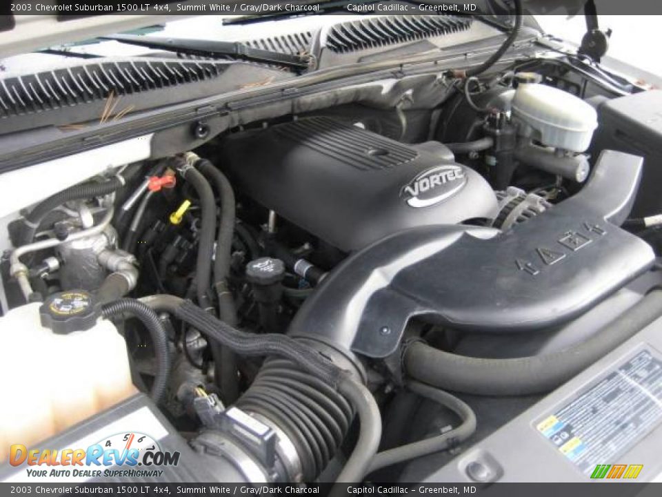 2003 Chevrolet Suburban 1500 LT 4x4 Summit White / Gray/Dark Charcoal Photo #10