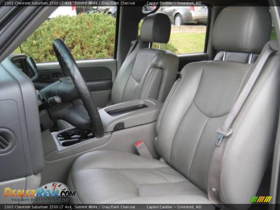 2003 Chevrolet Suburban 1500 LT 4x4 Summit White / Gray/Dark Charcoal Photo #11