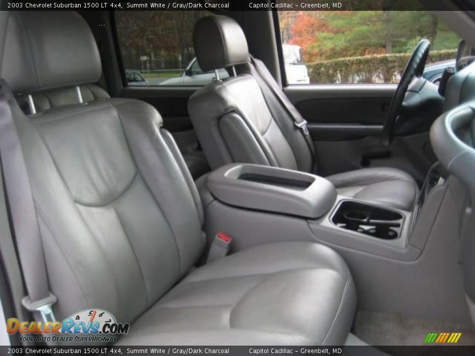2003 Chevrolet Suburban 1500 LT 4x4 Summit White / Gray/Dark Charcoal Photo #12
