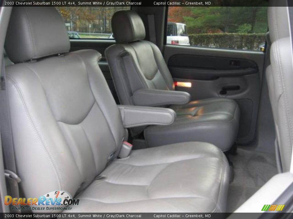 2003 Chevrolet Suburban 1500 LT 4x4 Summit White / Gray/Dark Charcoal Photo #13