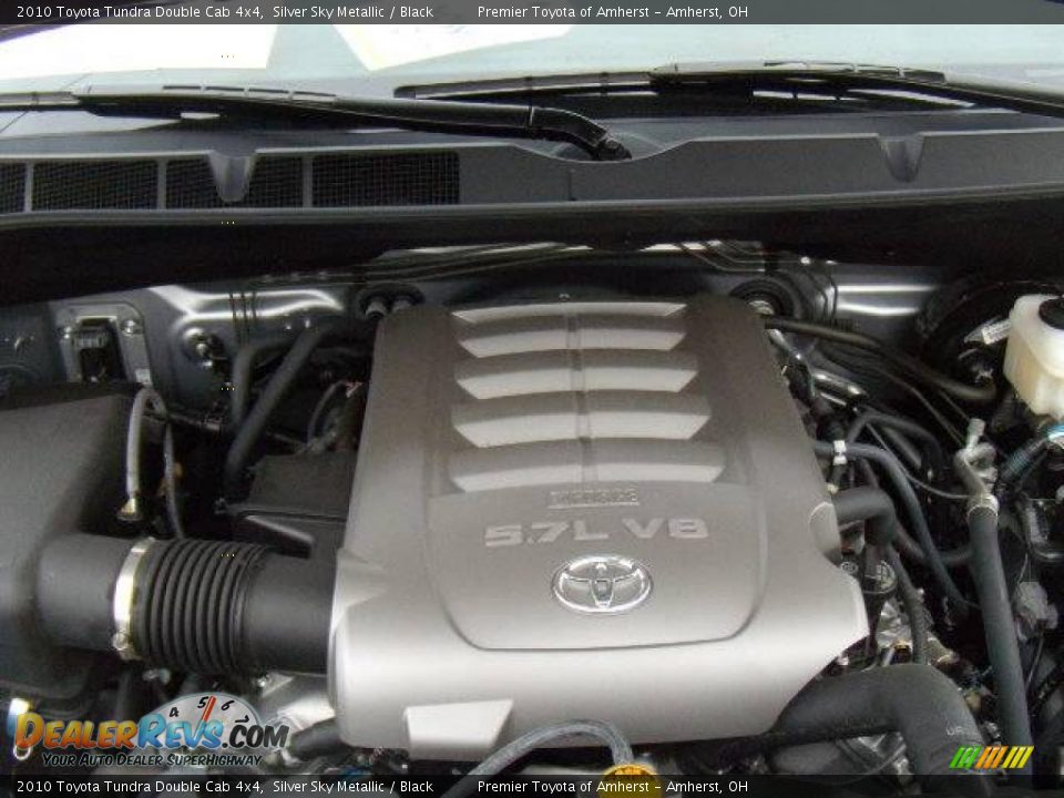 2010 Toyota Tundra Double Cab 4x4 Silver Sky Metallic / Black Photo #18