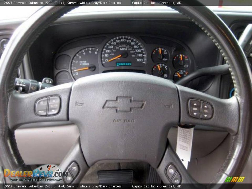 2003 Chevrolet Suburban 1500 LT 4x4 Summit White / Gray/Dark Charcoal Photo #22