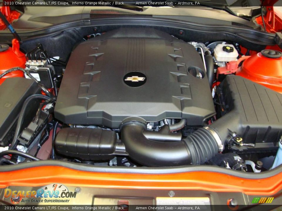 2010 Chevrolet Camaro LT/RS Coupe Inferno Orange Metallic / Black Photo #20