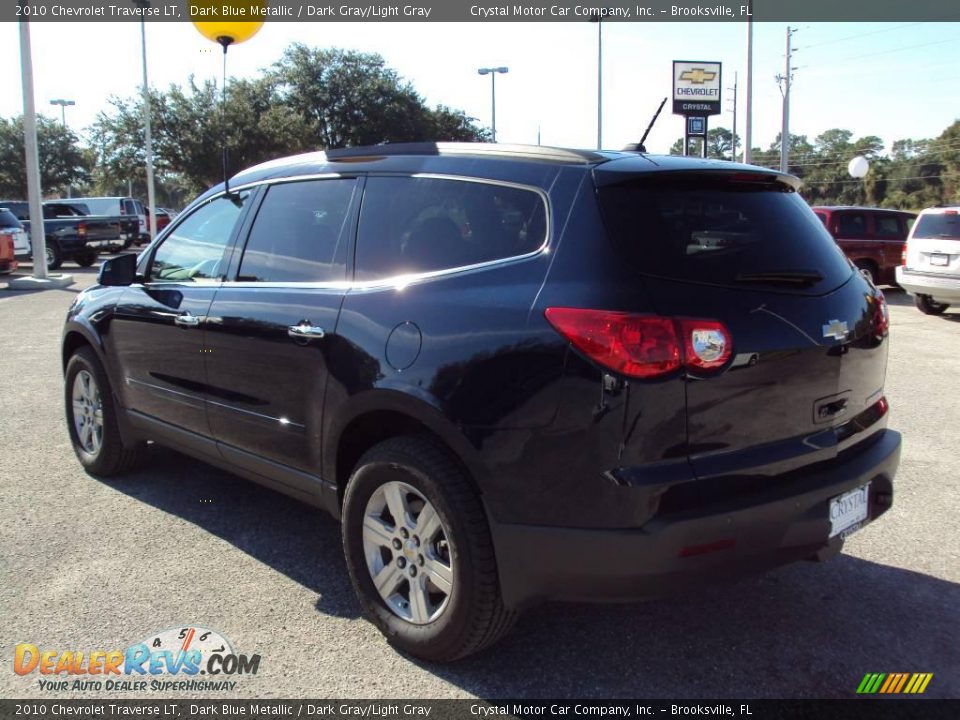 2010 Chevrolet Traverse LT Dark Blue Metallic / Dark Gray/Light Gray Photo #3