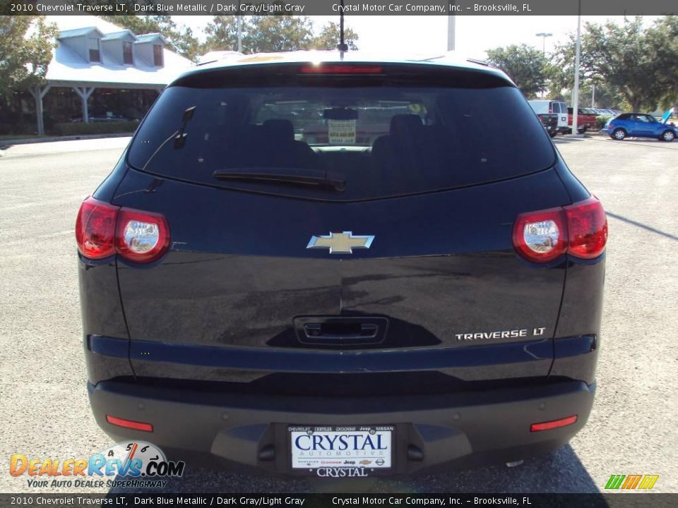 2010 Chevrolet Traverse LT Dark Blue Metallic / Dark Gray/Light Gray Photo #8