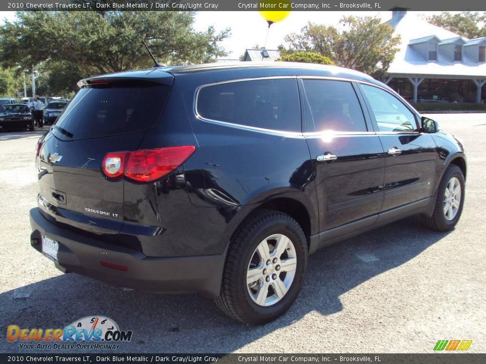 2010 Chevrolet Traverse LT Dark Blue Metallic / Dark Gray/Light Gray Photo #9