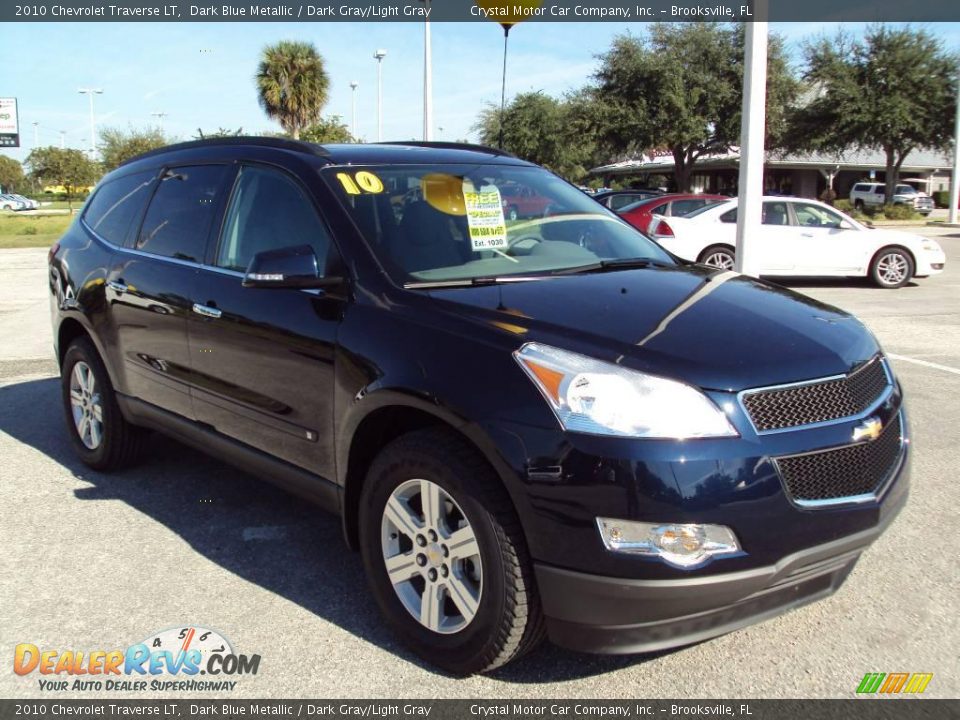 2010 Chevrolet Traverse LT Dark Blue Metallic / Dark Gray/Light Gray Photo #11