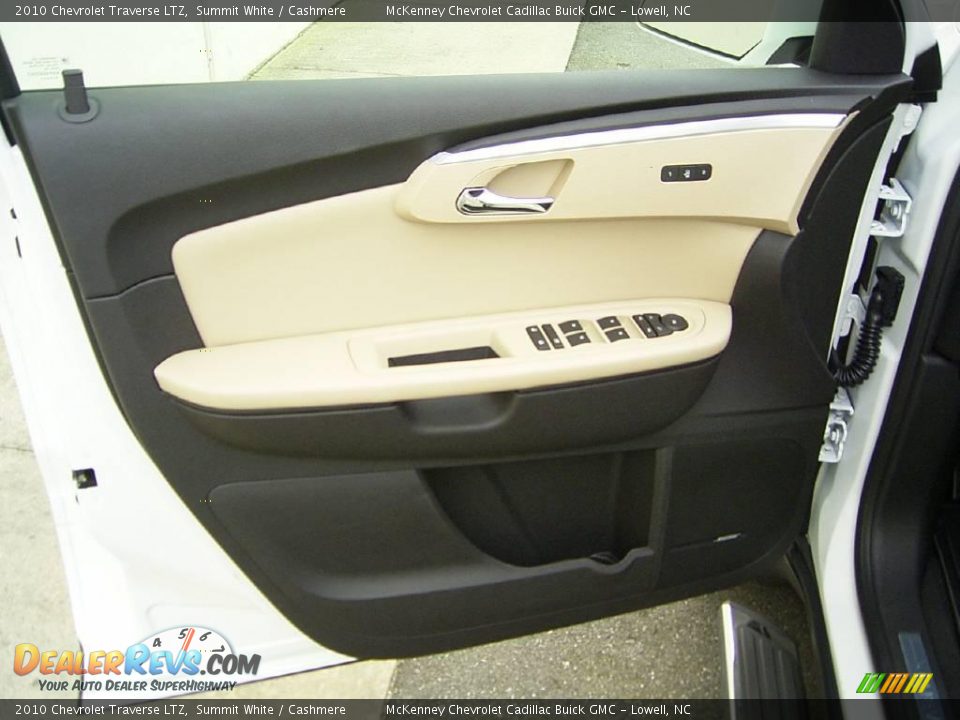 2010 Chevrolet Traverse LTZ Summit White / Cashmere Photo #7