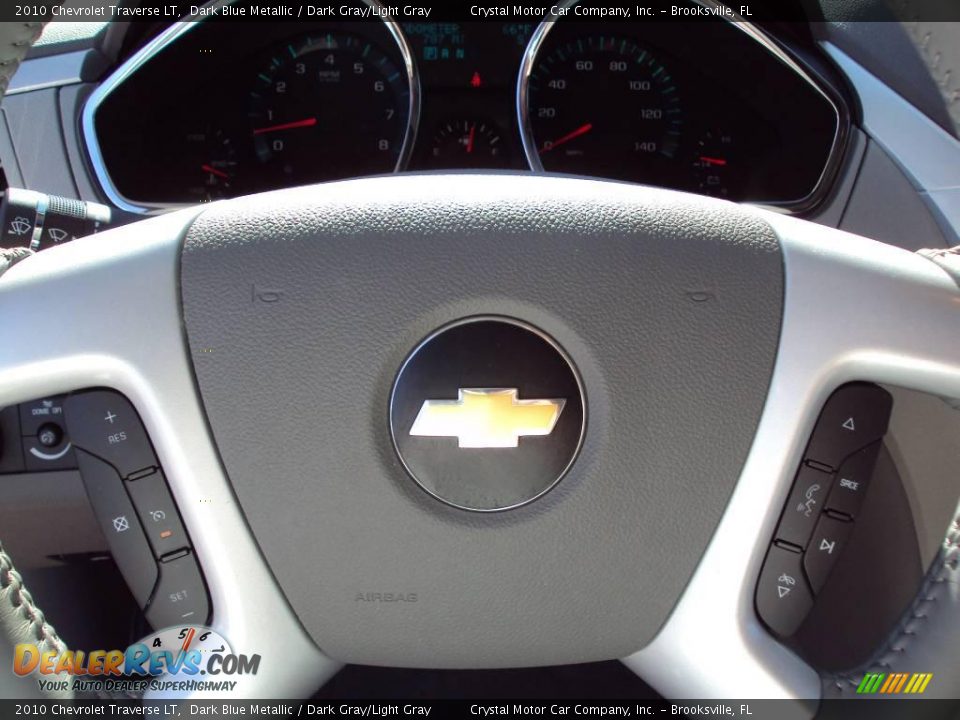 2010 Chevrolet Traverse LT Dark Blue Metallic / Dark Gray/Light Gray Photo #23