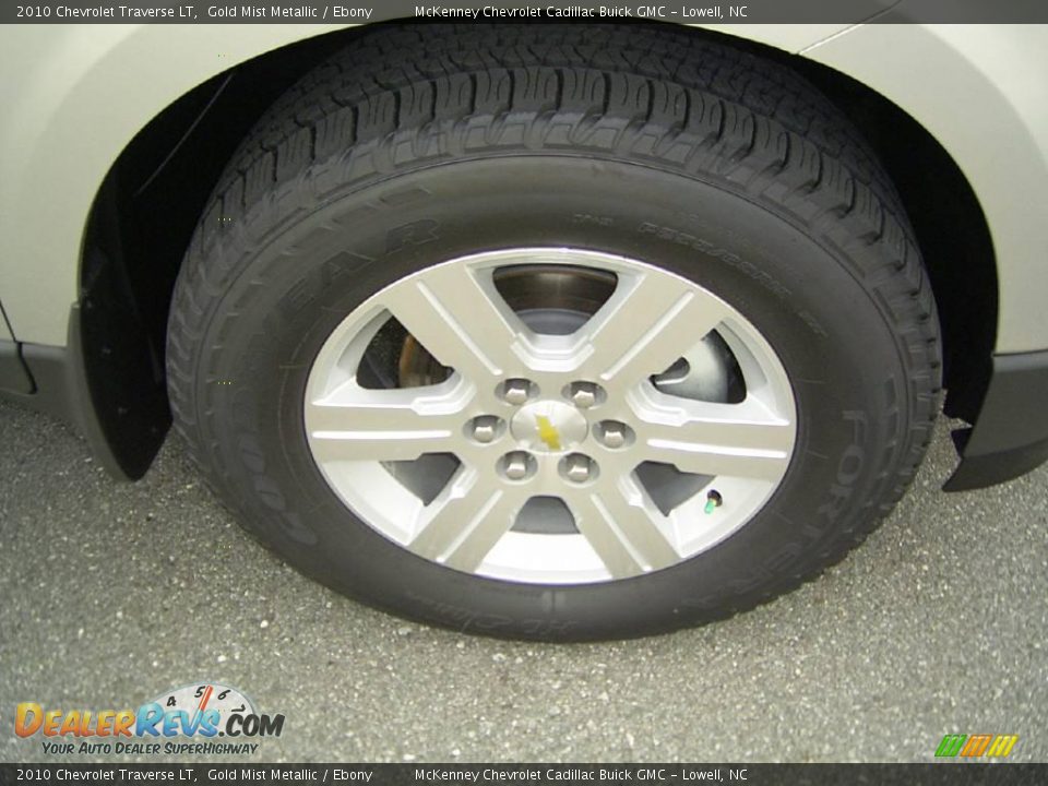 2010 Chevrolet Traverse LT Gold Mist Metallic / Ebony Photo #16