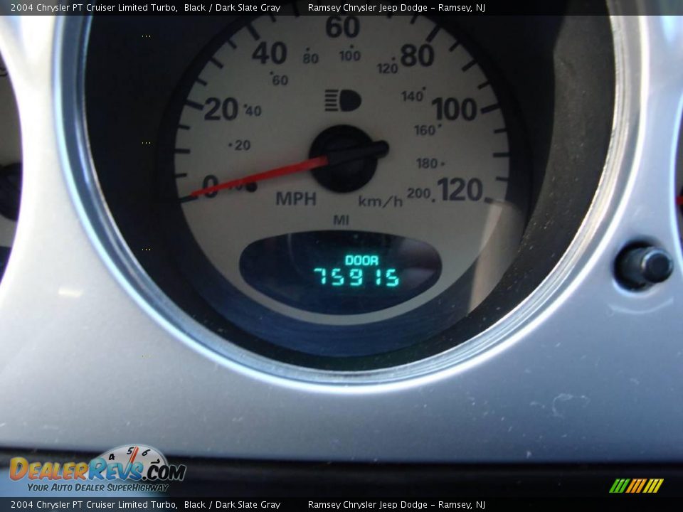 2004 Chrysler PT Cruiser Limited Turbo Black / Dark Slate Gray Photo #15