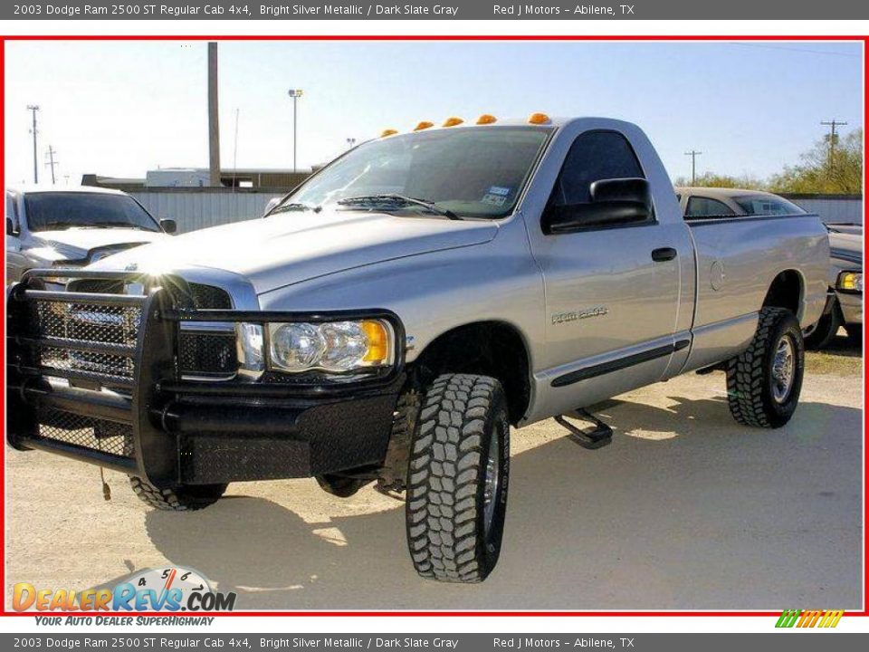 2003 Dodge Ram 2500 ST Regular Cab 4x4 Bright Silver Metallic / Dark Slate Gray Photo #1