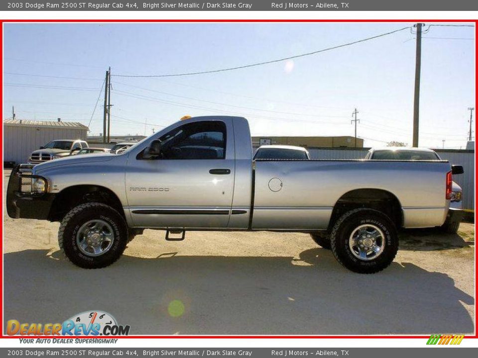 2003 Dodge Ram 2500 ST Regular Cab 4x4 Bright Silver Metallic / Dark Slate Gray Photo #2