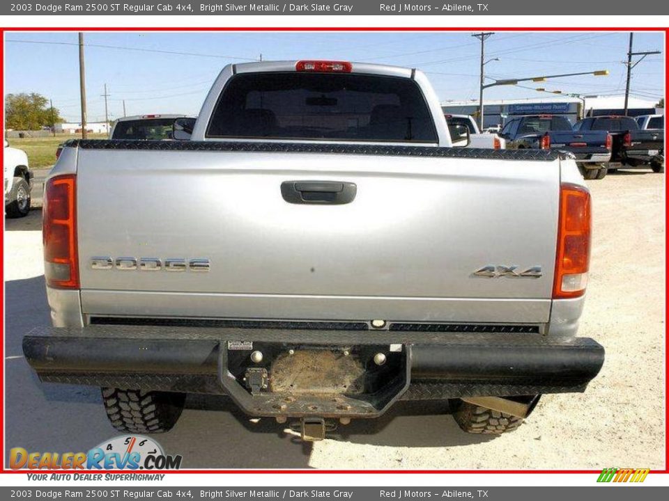 2003 Dodge Ram 2500 ST Regular Cab 4x4 Bright Silver Metallic / Dark Slate Gray Photo #4