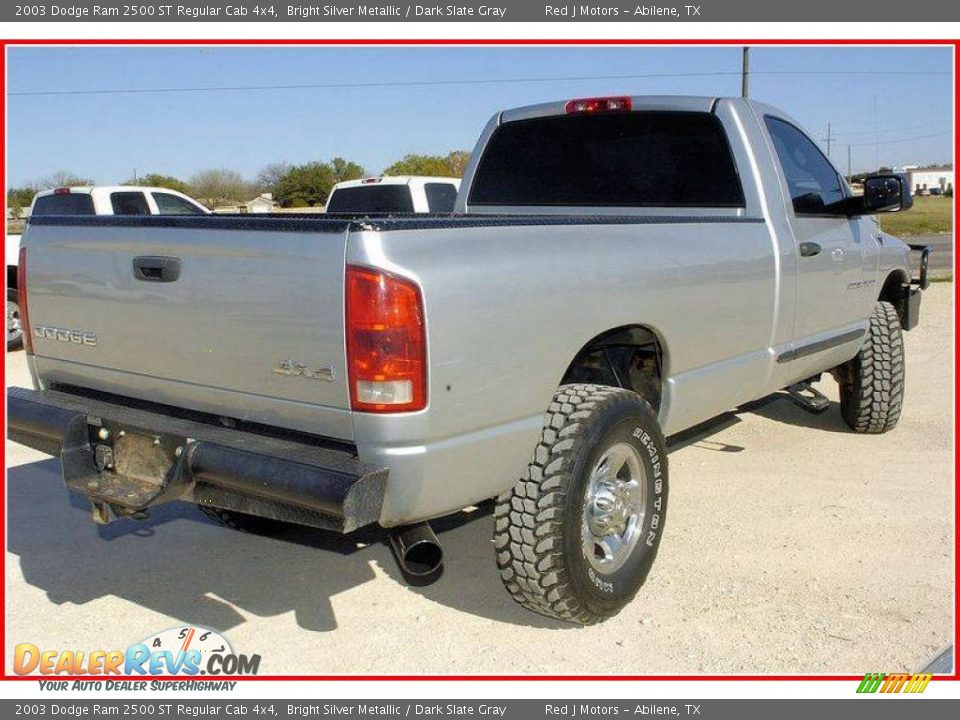 2003 Dodge Ram 2500 ST Regular Cab 4x4 Bright Silver Metallic / Dark Slate Gray Photo #7