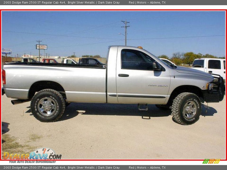 2003 Dodge Ram 2500 ST Regular Cab 4x4 Bright Silver Metallic / Dark Slate Gray Photo #8