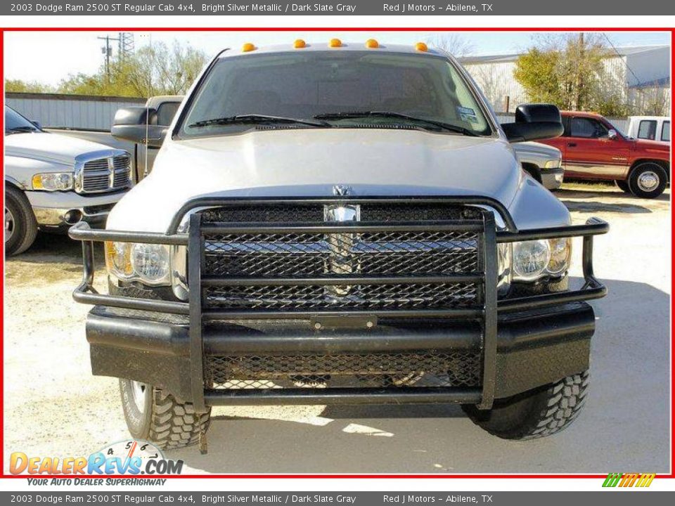 2003 Dodge Ram 2500 ST Regular Cab 4x4 Bright Silver Metallic / Dark Slate Gray Photo #10