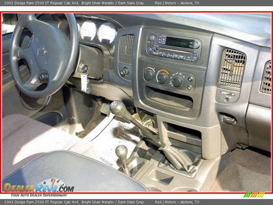 2003 Dodge Ram 2500 ST Regular Cab 4x4 Bright Silver Metallic / Dark Slate Gray Photo #23