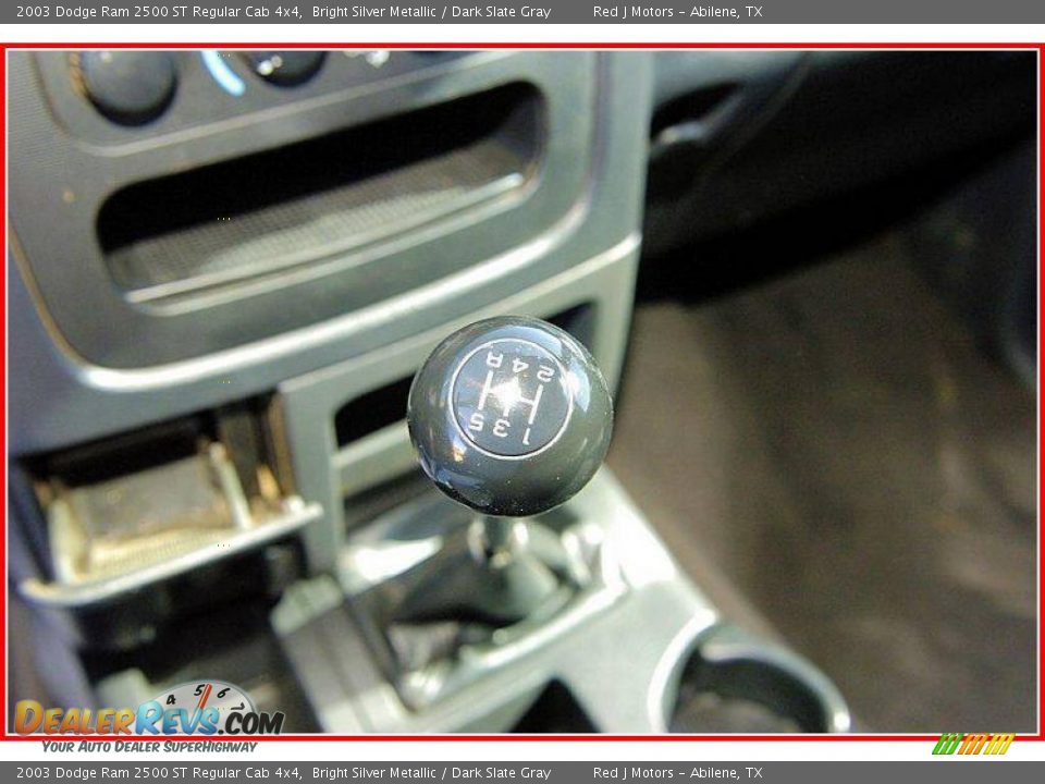 2003 Dodge Ram 2500 ST Regular Cab 4x4 Bright Silver Metallic / Dark Slate Gray Photo #29