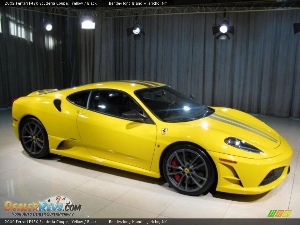 2009 Ferrari F430 Scuderia Coupe Yellow / Black Photo #3