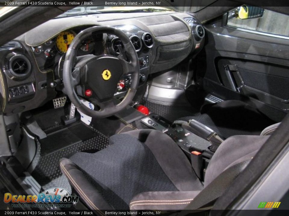 2009 Ferrari F430 Scuderia Coupe Yellow / Black Photo #7