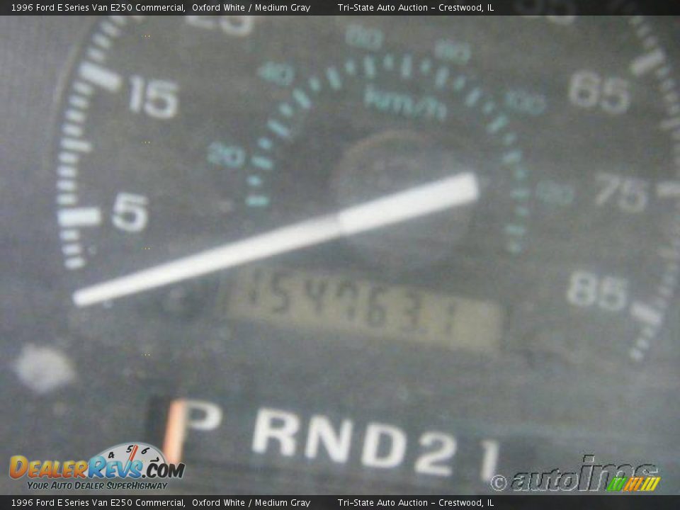 1996 Ford E Series Van E250 Commercial Oxford White / Medium Gray Photo #4