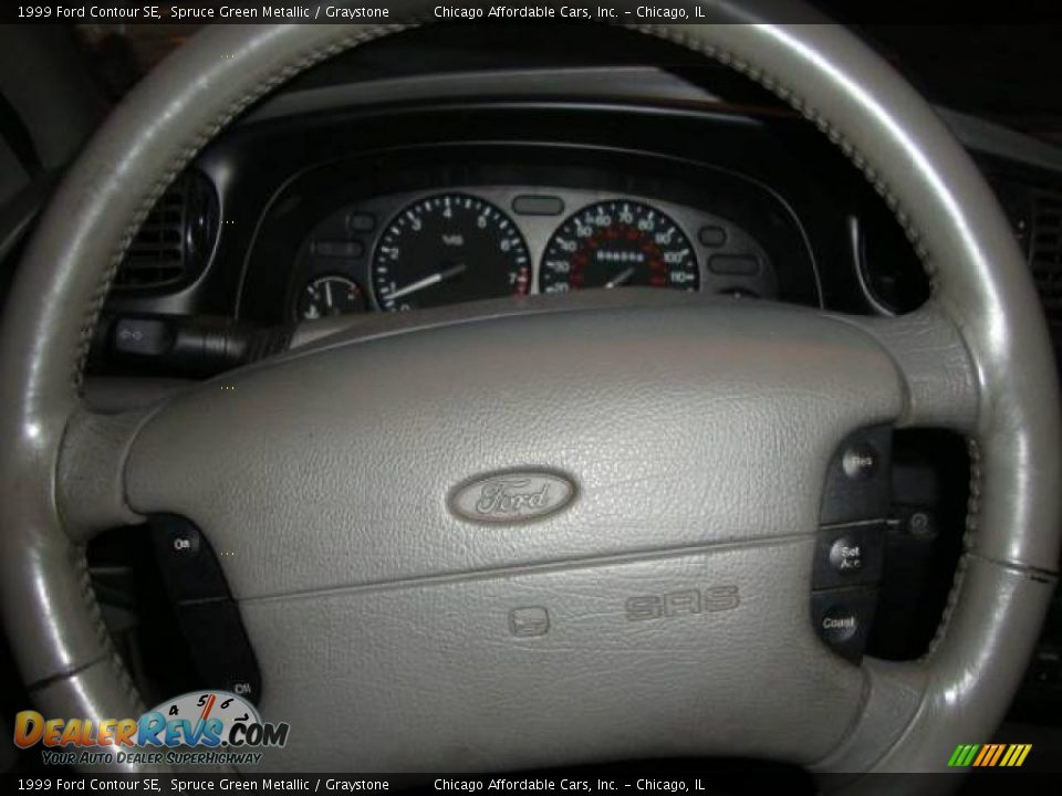 1999 Ford Contour SE Spruce Green Metallic / Graystone Photo #4