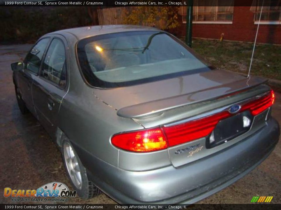 1999 Ford Contour SE Spruce Green Metallic / Graystone Photo #7
