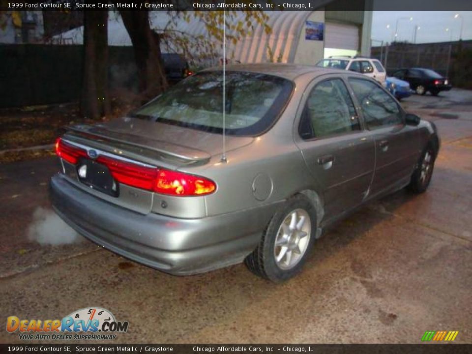 1999 Ford Contour SE Spruce Green Metallic / Graystone Photo #9