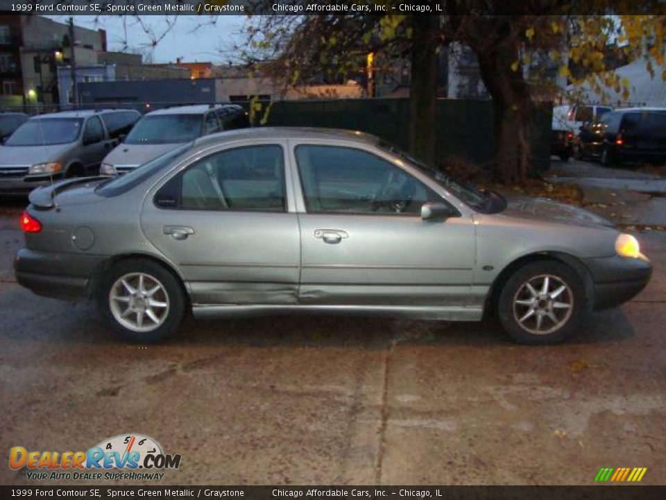 1999 Ford Contour SE Spruce Green Metallic / Graystone Photo #12