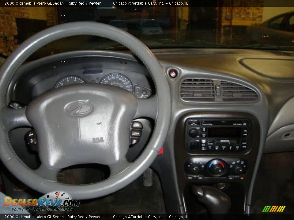 2000 Oldsmobile Alero GL Sedan Ruby Red / Pewter Photo #4